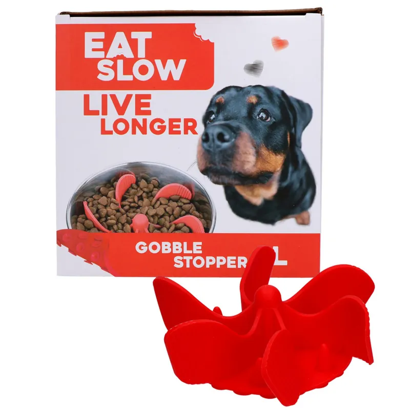 Hete Deal Eat Slow Live Longer zpomalovací Spirála do misky červená L