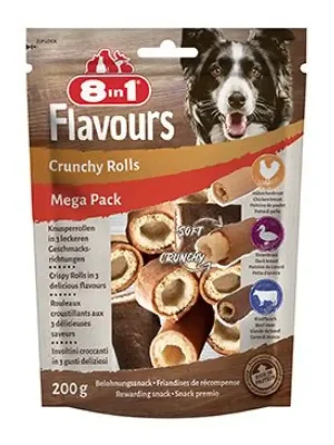 Pochoutka 8in1 Flavours Crunchy Rolls 200g MEGA PACK Dagaanbieding