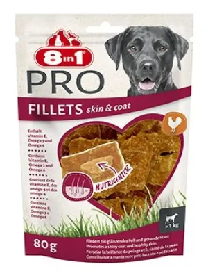 Superprijs Pochoutka 8in1 Pro Fillets Skin&Coat 80g