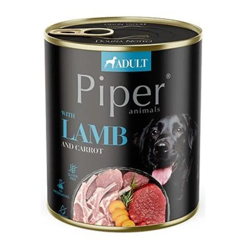 Piper Dog konz. Adult s jehněčím a mrkví 800g Beste Prijs