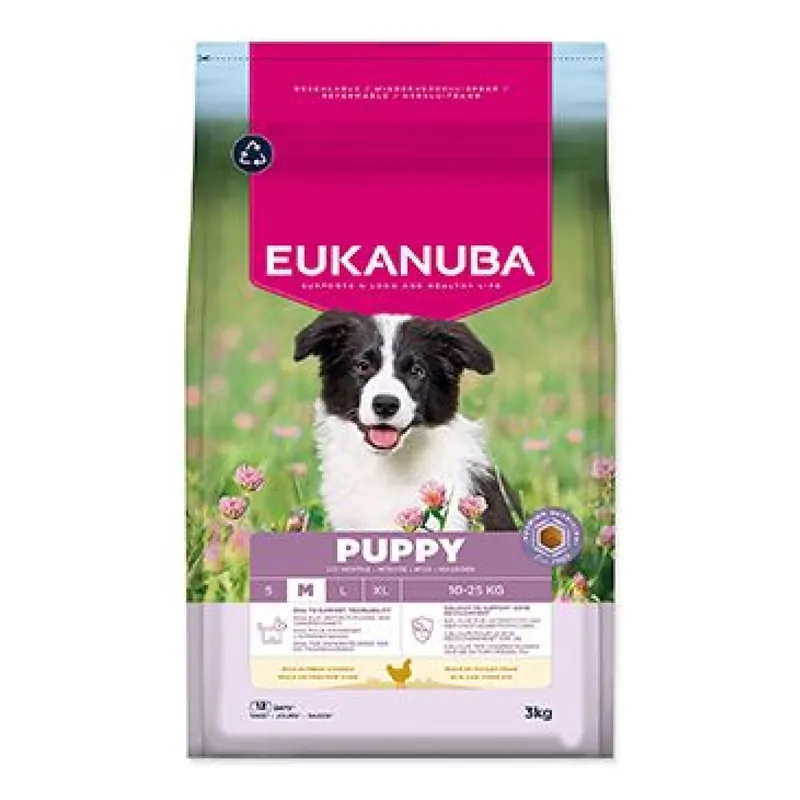 Premium Eukanuba Dog Puppy Medium rich in fresh Chicken 3kg