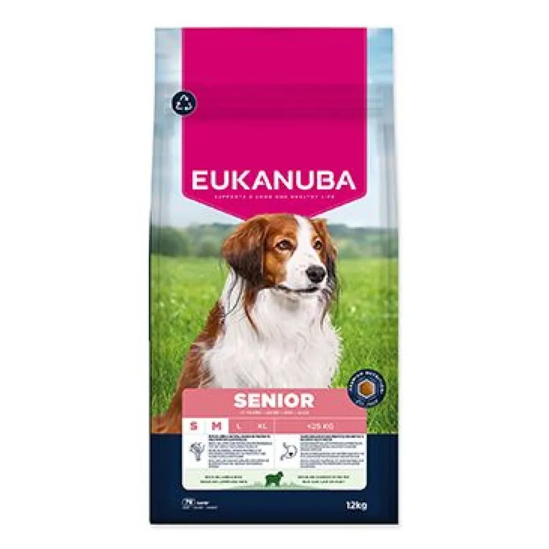 Populair Eukanuba Dog Senior Small&Medium rich in Lamb 12kg