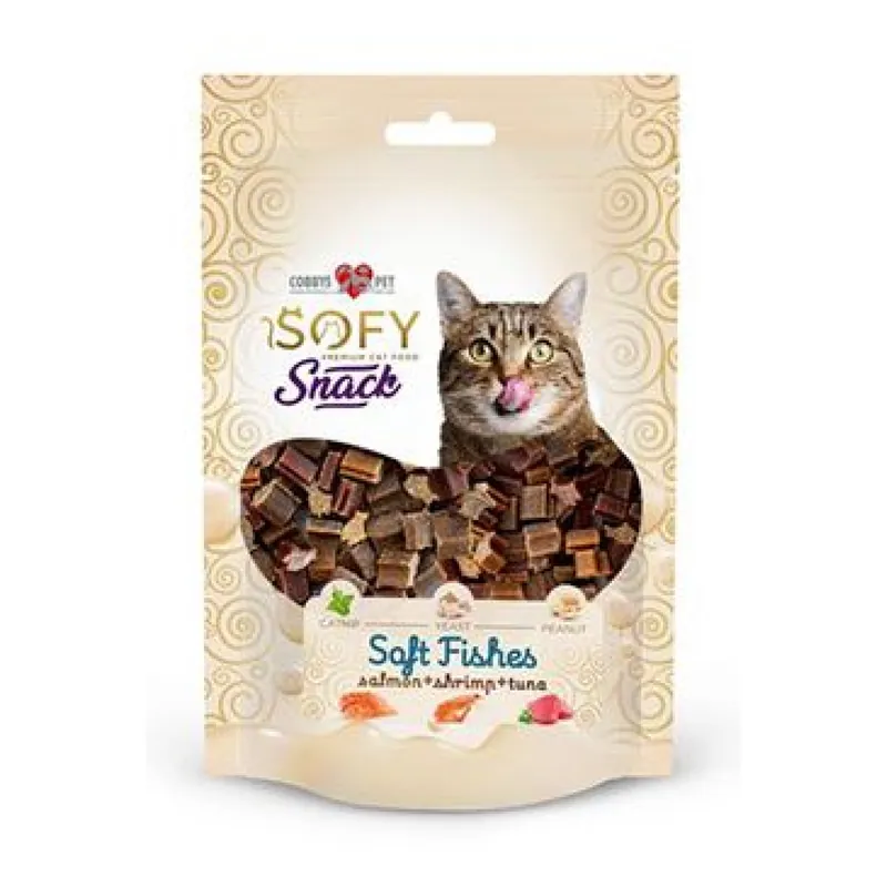 Pochoutka Aiko Cat SOFY Snack Soft Fishes 50g Direct Beschikbaar
