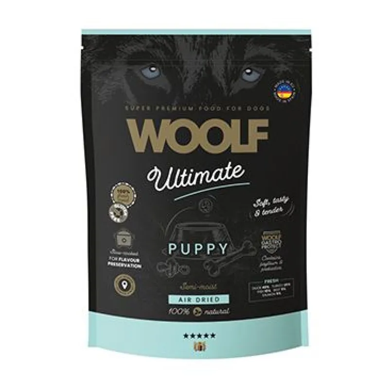 WOOLF Ultimate DogFood Semi-Moist Puppy 1kg Nieuw