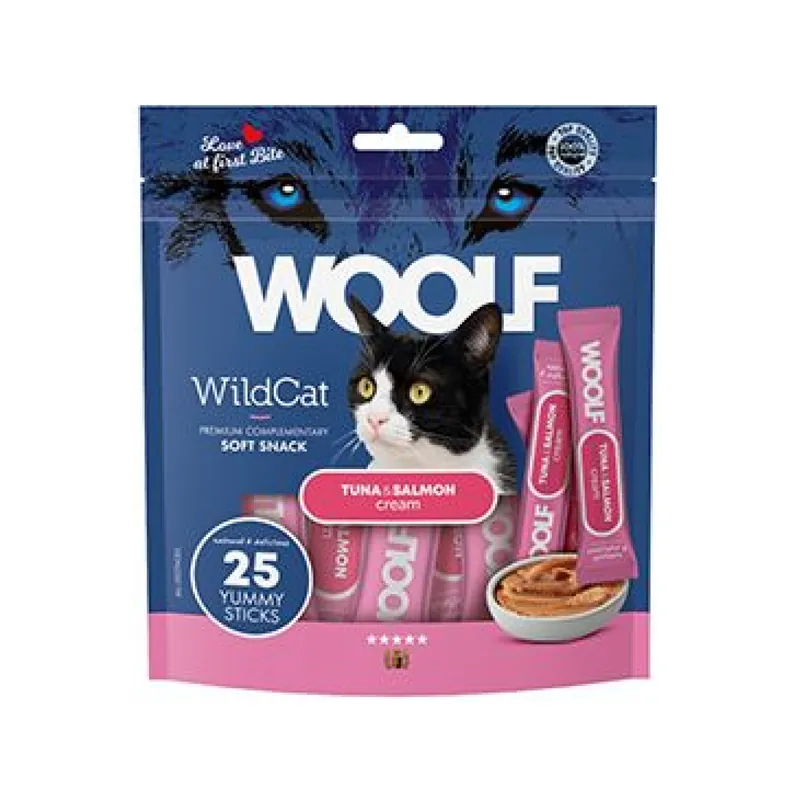 WOOLF WildCat Cream Regular Tuna&Salmon 25x14g Hete Deal