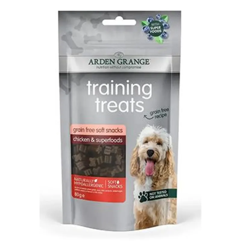 Superprijs Arden Grange Training treats GF Chicken&Superfoods 80g