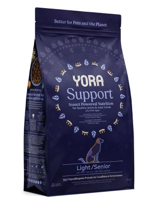 YORA granule z hmyzu Support Light/Senior 6kg (4x1,5kg) Direct Beschikbaar