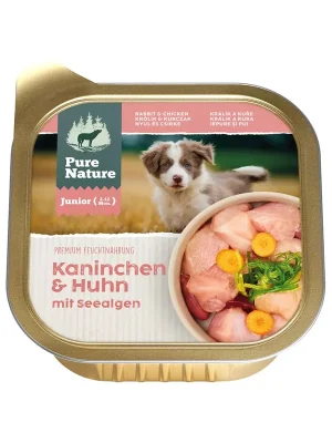 Pure Nature Dog Junior paštika Králík a Kuře 150g Fabrieksprijs