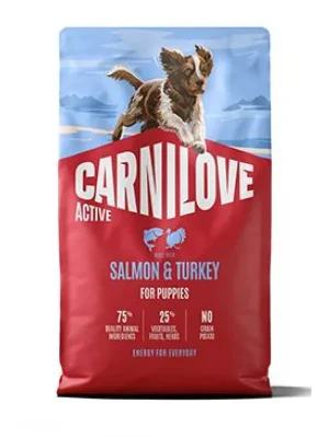 Weekendaanbieding Carnilove Dog Active Dry Salmon&Turkey Puppies 4kg