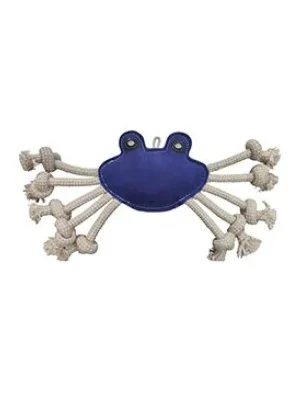 Hračka pes animALL Krab s provazy kůže,barevný 33x20cm Seizoensaanbieding