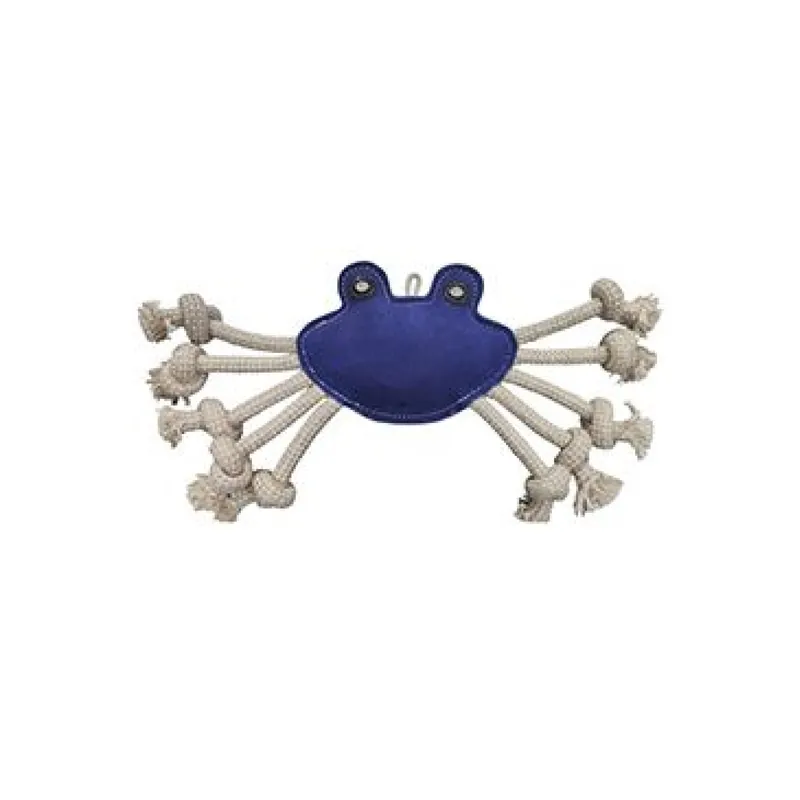 Hračka pes animALL Krab s provazy kůže,barevný 33x20cm Seizoensaanbieding