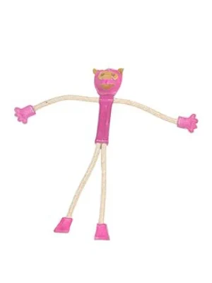 Hračka pes animALL Opice kůže s provazy, barevná 48cm Korting