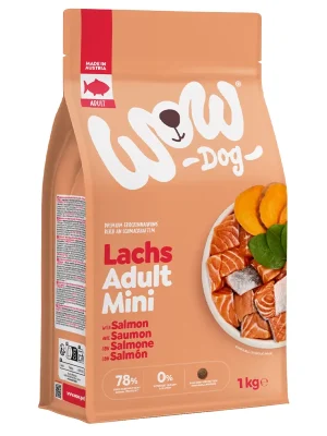 Op = Op WOW Dog granule Losos Adult 1kg Mini