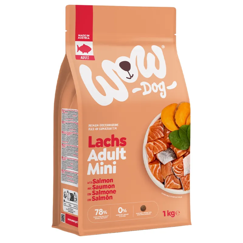 Op = Op WOW Dog granule Losos Adult 1kg Mini