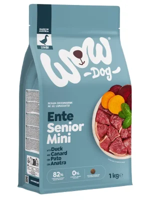 Exclusieve Aanbieding WOW Dog granule Kachna Senior 1kg Mini