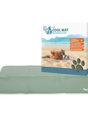 Laatste Versie CoolPets gelová chladící podložka Olivová L (60x90cm)