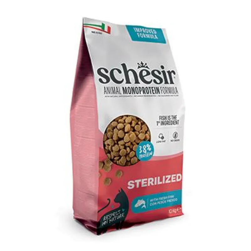 Alleen Vandaag Schesir Cat Animal Monoprotein Sterilized rybí 10kg