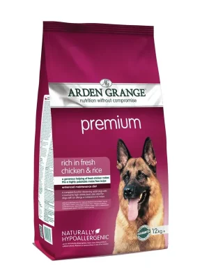 Laatste Kans Arden Grange Premium Chicken & Rice 12 kg – krmivo pro citlivé psy UPejska.cz