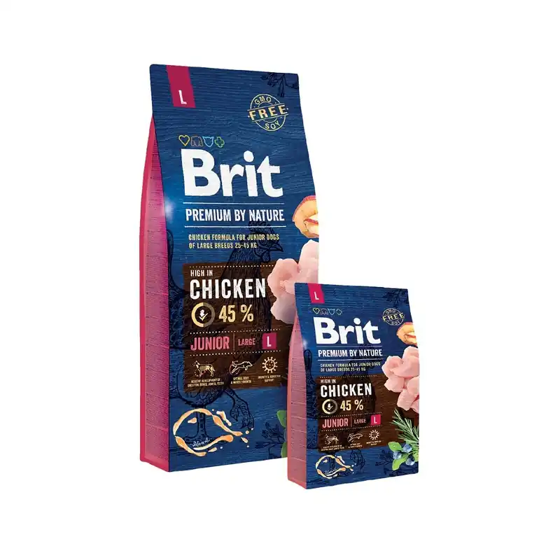 BRIT Premium Dog by Nature Junior L 15 kg Speciale Aanbieding