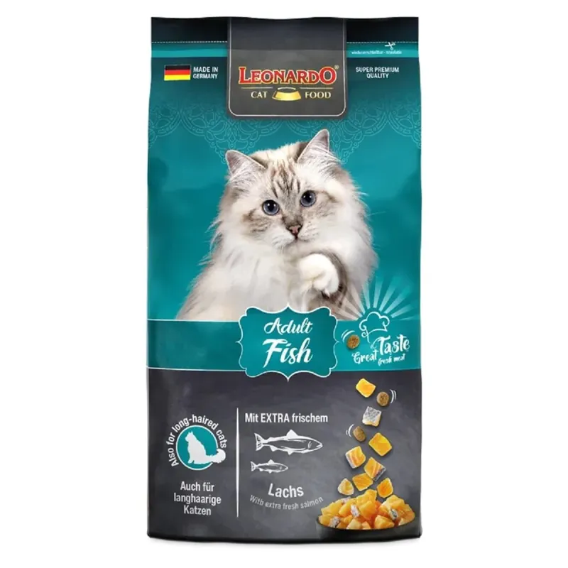 LEONARDO Adult Fish 7,5 kg Granule s mořskými rybami pro kočky UPejska.cz Merkproduct