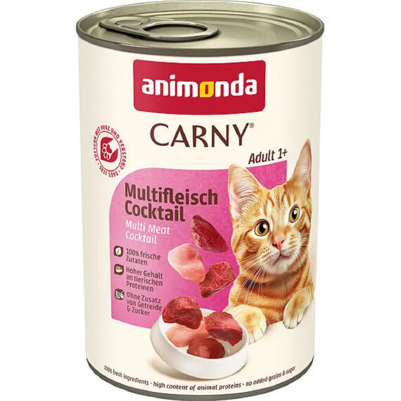 Veilige Betaling ANIMONDA Carny Adult Masový koktejl 400 g Konzerva pro kočky UPejska.cz