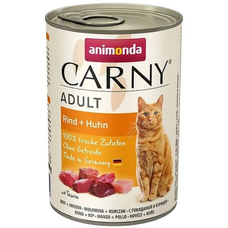 Fabrieksprijs ANIMONDA Carny Adult Hovězí & Kuřecí 400 g Konzerva pro kočky UPejska.cz