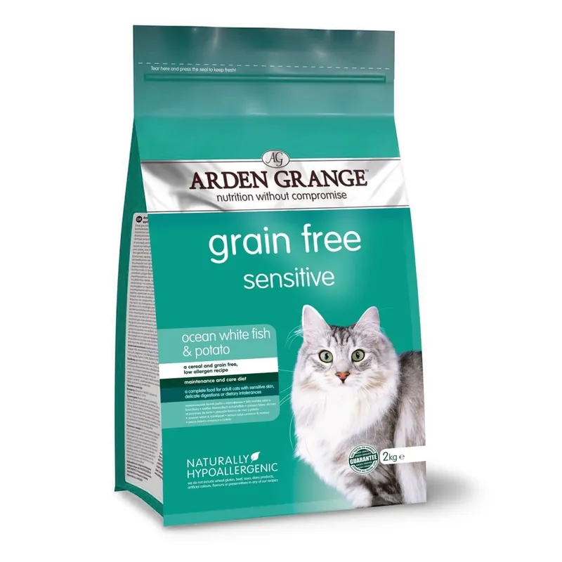 Arden Grange Sensitive Ocean White Fish & Potato 4 kg – grain-free krmivo pro citlivé kočky UPejska.cz Shop Nu