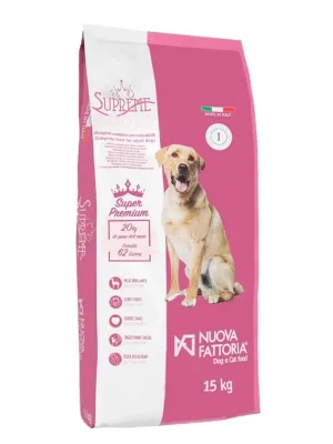 Gereduceerde Prijs NUOVA FATTORIA Supreme Adult 15 kg Superprémiové krmivo pro dospělé psy UPejska.cz