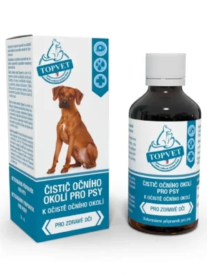 TOPVET Čistič očního okolí 50 ml – Šetrné čištění očí psů UPejska.cz Tijdelijk Beschikbaar