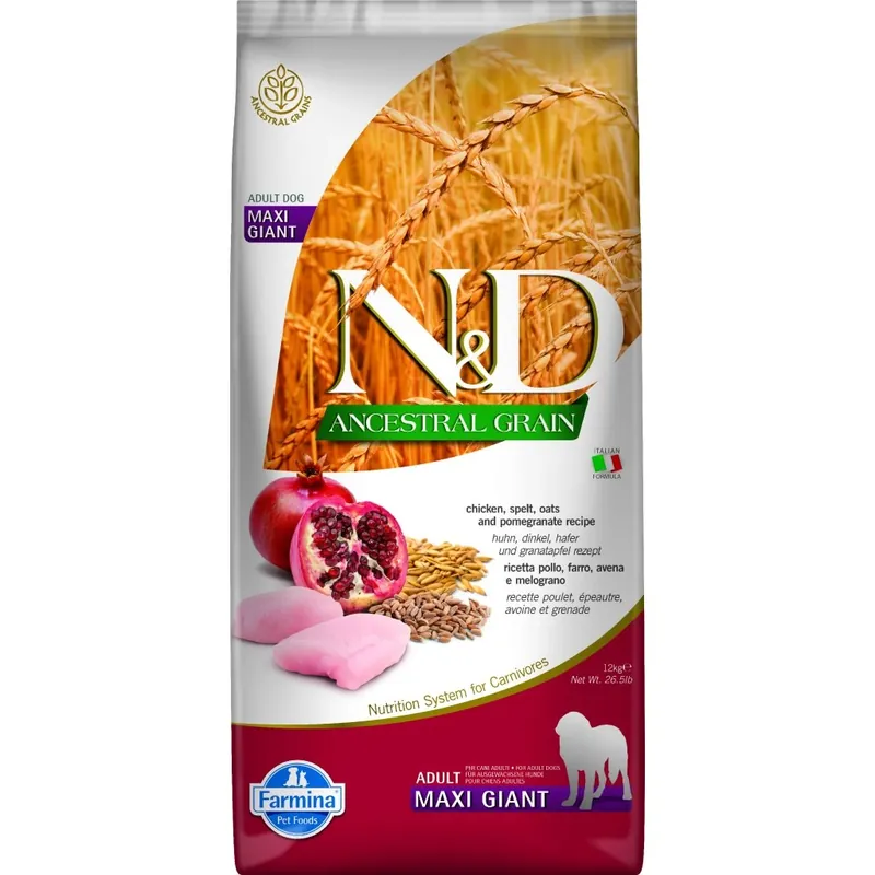 Express Levering N&D Low Grain DOG Adult Giant Chicken & Pomegr 12 kg