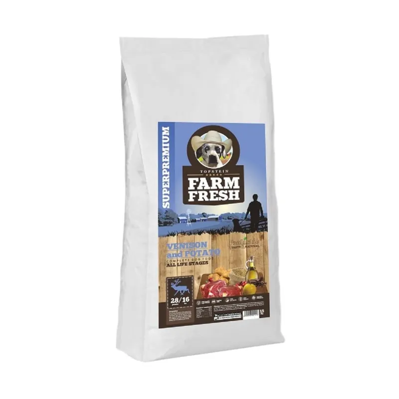 Direct Verzonden FARM FRESH Venison & Potatoes 20 kg Zvěřinové krmivo pro psy – UPejska.cz