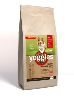 Yoggies Ibérico vepřové maso s jablky 10 kg – granule lisované za studena UPejska.cz Merkproduct