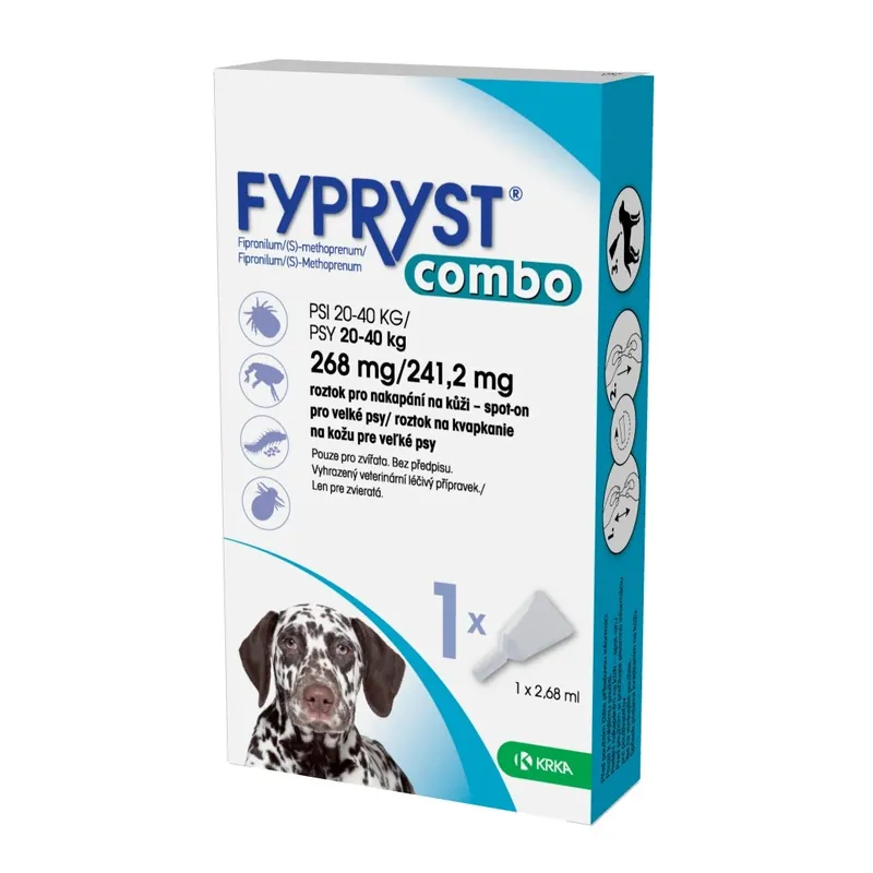 FYPRYST Combo Spot-on Dog L 268/241,2mg pes 20-40kg Korting