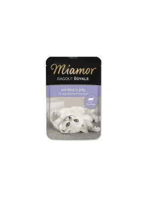 Seizoensaanbieding MIAMOR Cat Ragout Junior kapsa hovězí v želé 100g