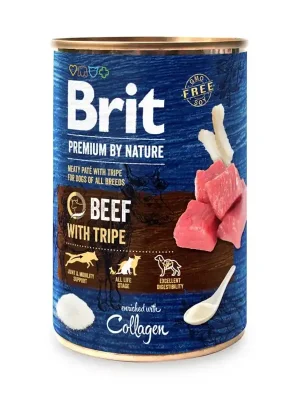 Meest Verkocht Brit Premium by Nature Beef with Tripe 400 g Masové paté pro psy Upejska.cz