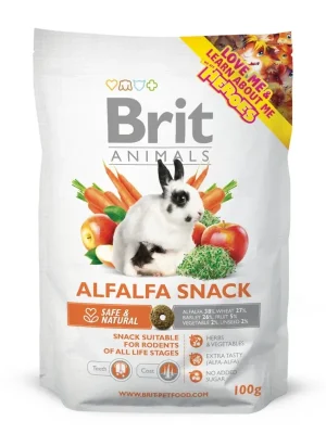 Betaalbaar BRIT Animals Alfalfa Snack for Rodents 100g