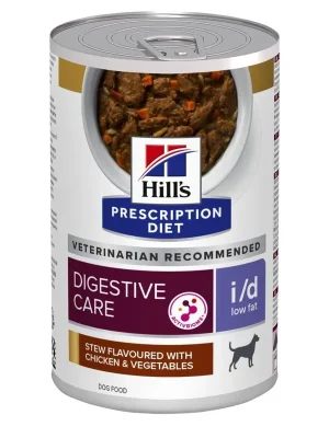 HILLS Canine i/D+AB Low Fat Chicken stew 354g Koopje