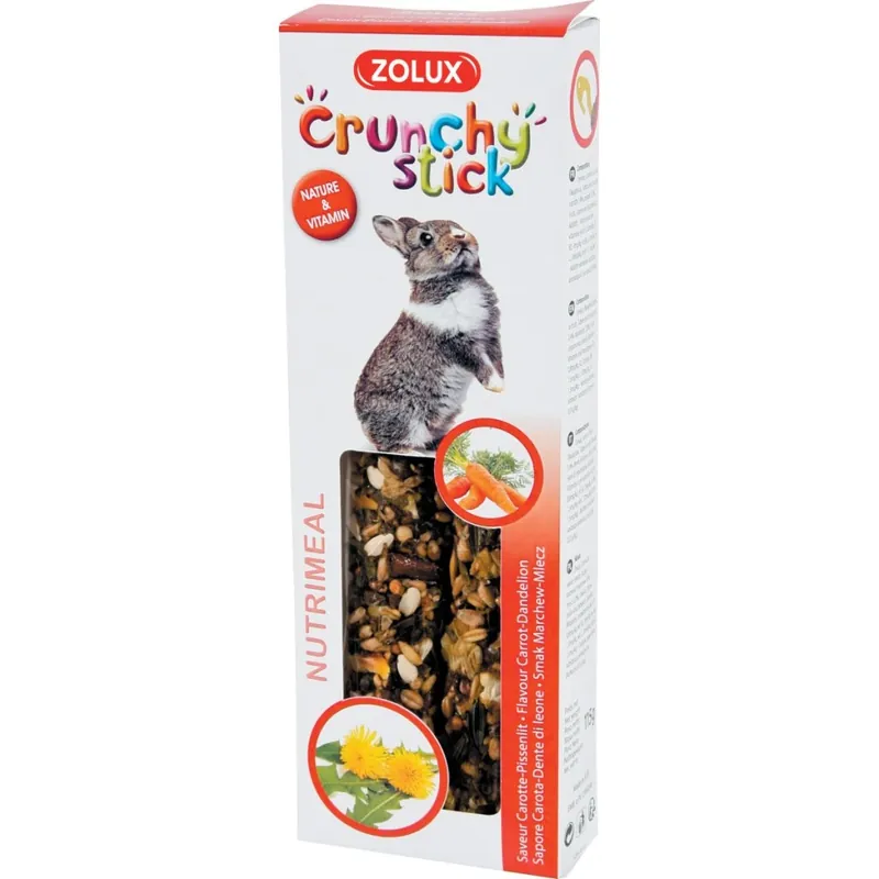 Pochoutka CRUNCHY STICK mrkev/pamp pro králíky ZOLUX Veilige Betaling