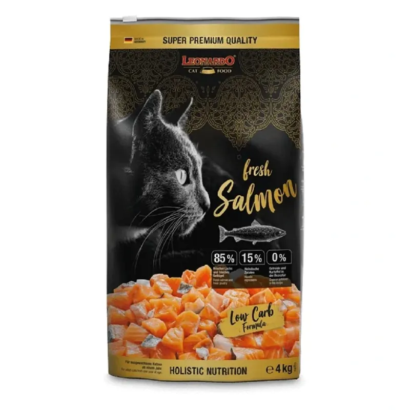 LEONARDO Fresh Salmon 4 kg – granule pro kočky bez obilovin UPejska.cz Lage Prijs