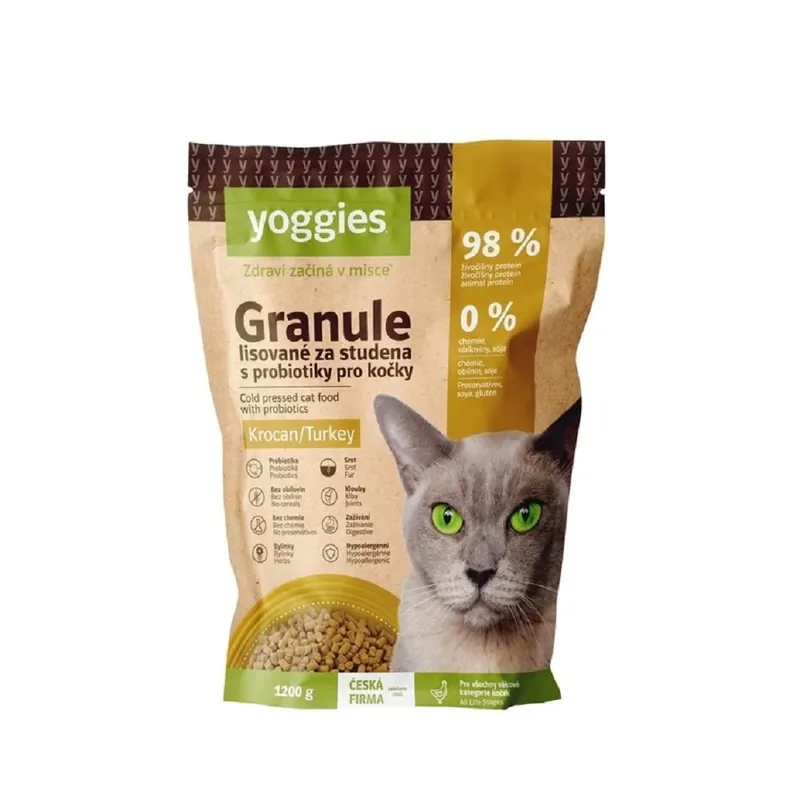 Goedkoop YOGGIES s krocaním masem, lisované za studena s probiotiky 1,2 kg