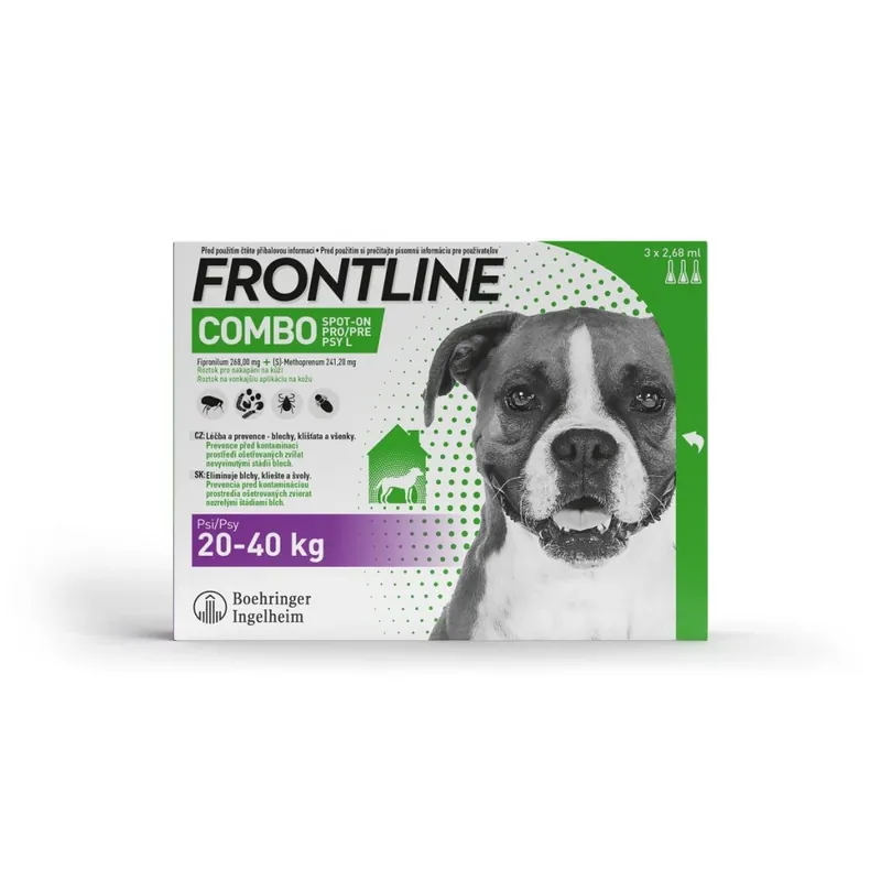 Finale Uitverkoop FRONTLINE Combo Spot-On L 3×2,68 ml pro psy 20–40 kg UPejska.cz