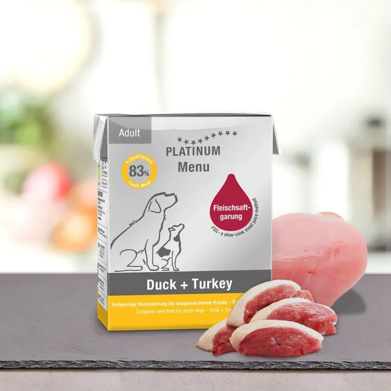 Platinum Natural Menu Kachna + Krocan 375g Hoge Kwaliteit