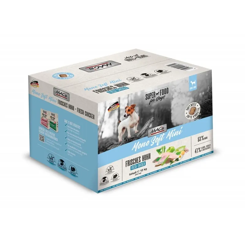 MACs Soft Dog Mono Mini Kuřecí 12 kg Voordeelprijs