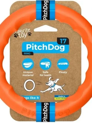 Tréninkový pěnový kruh oranžový PitchDog Betrouwbaar