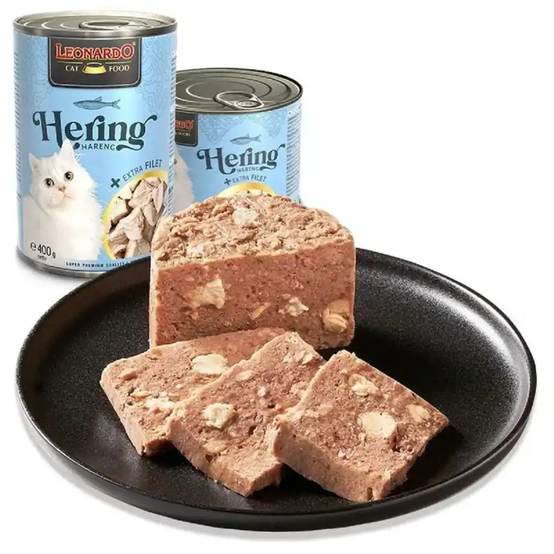 LEONARDO Cat Sleď + extra Filet 400g Dagaanbieding