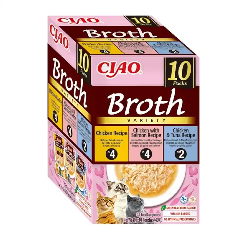 Churu Cat BOX Broth Mix 10×40 g – kuře, losos, tuňák UPejska.cz Populair