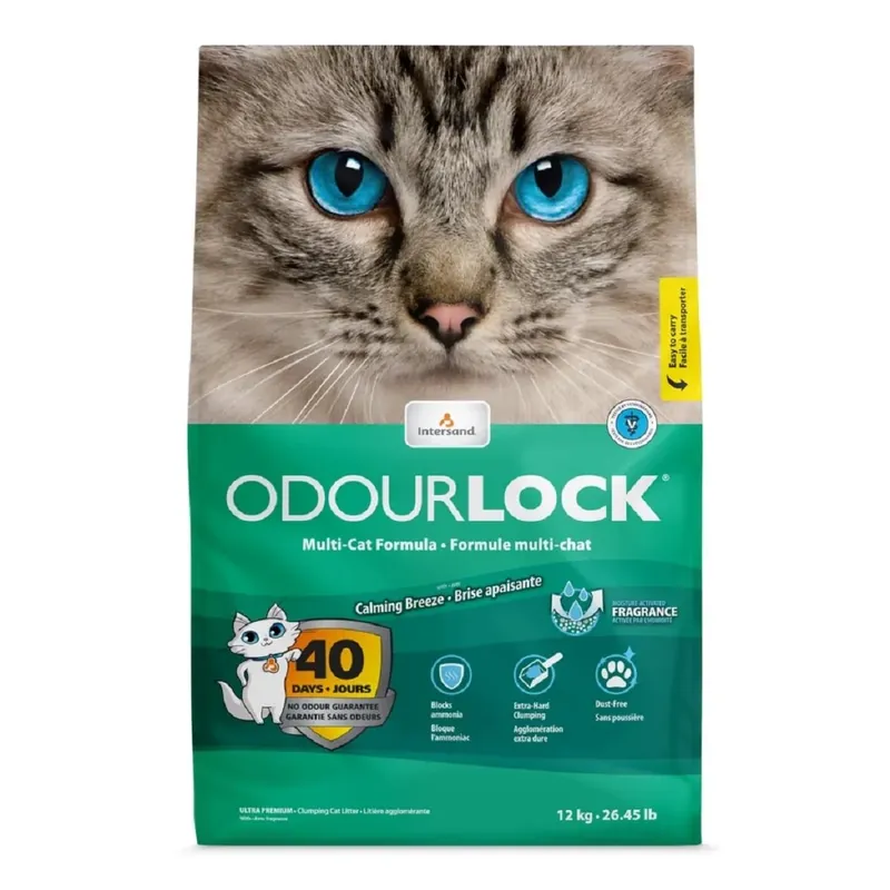 Laatste Kans INTERSAND Odour Lock svěží vůně 6 kg Stelivo pro kočky UPejska.cz