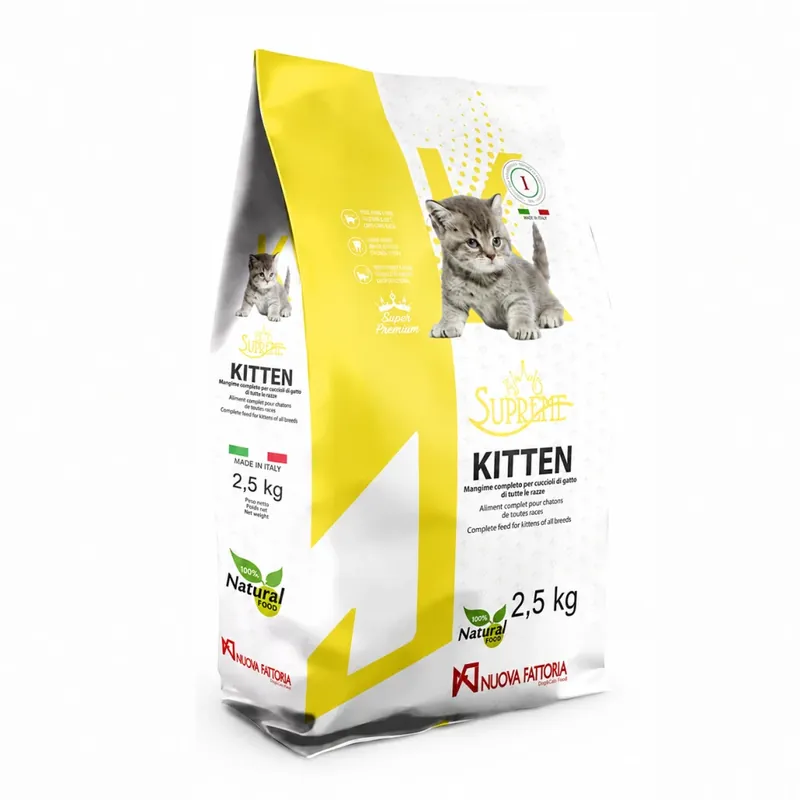 Beste Prijs NUOVA FATTORIA Supreme Cat Kitten 2,5 kg Granule pro koťata UPejska.cz