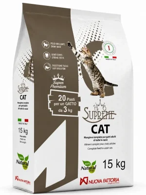 Favoriet NUOVA FATTORIA Supreme Cat Adult 15 kg Granule pro dospělé kočky UPejska.cz