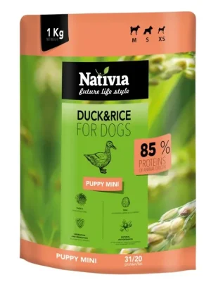Nativia Dog Puppy Mini - 1 kg Dagaanbieding